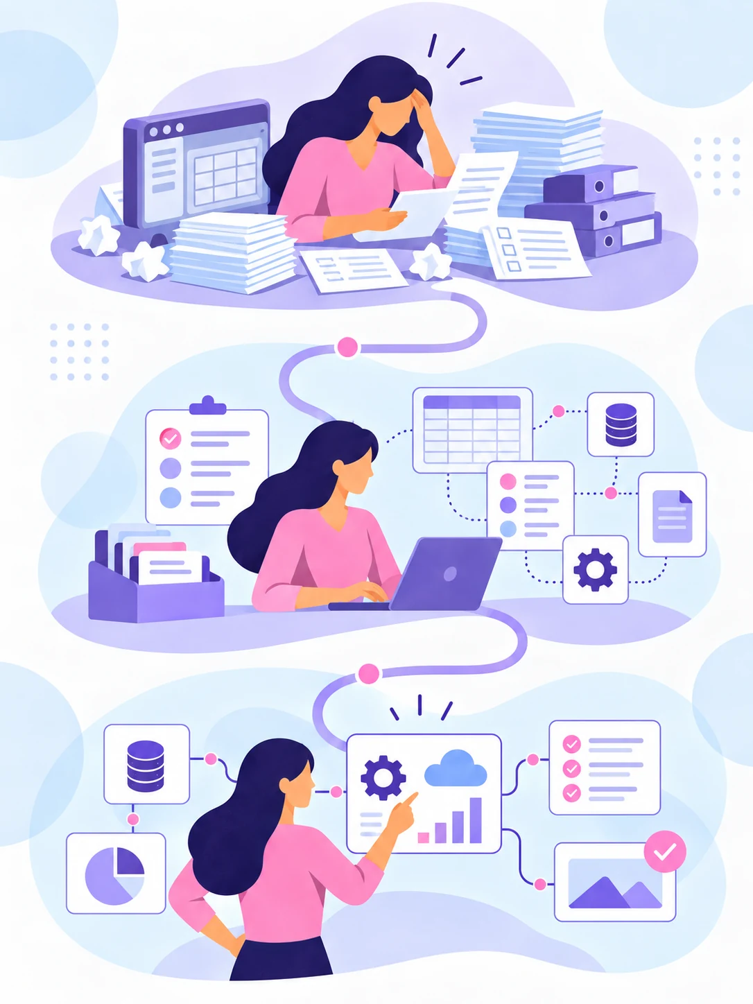 A journey from legacy forms and manual administration to connected workflows, APIs and automation